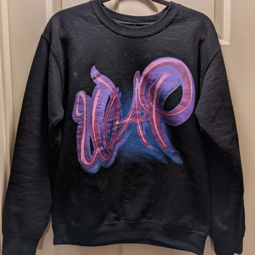 Cardi B WAP Crewneck sweatshirt size MEDIUM